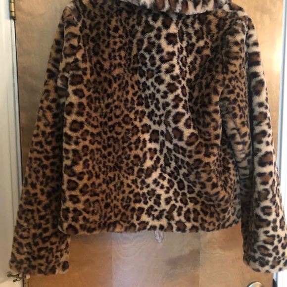 Fake fur crop jacket - Picture 4 of 5